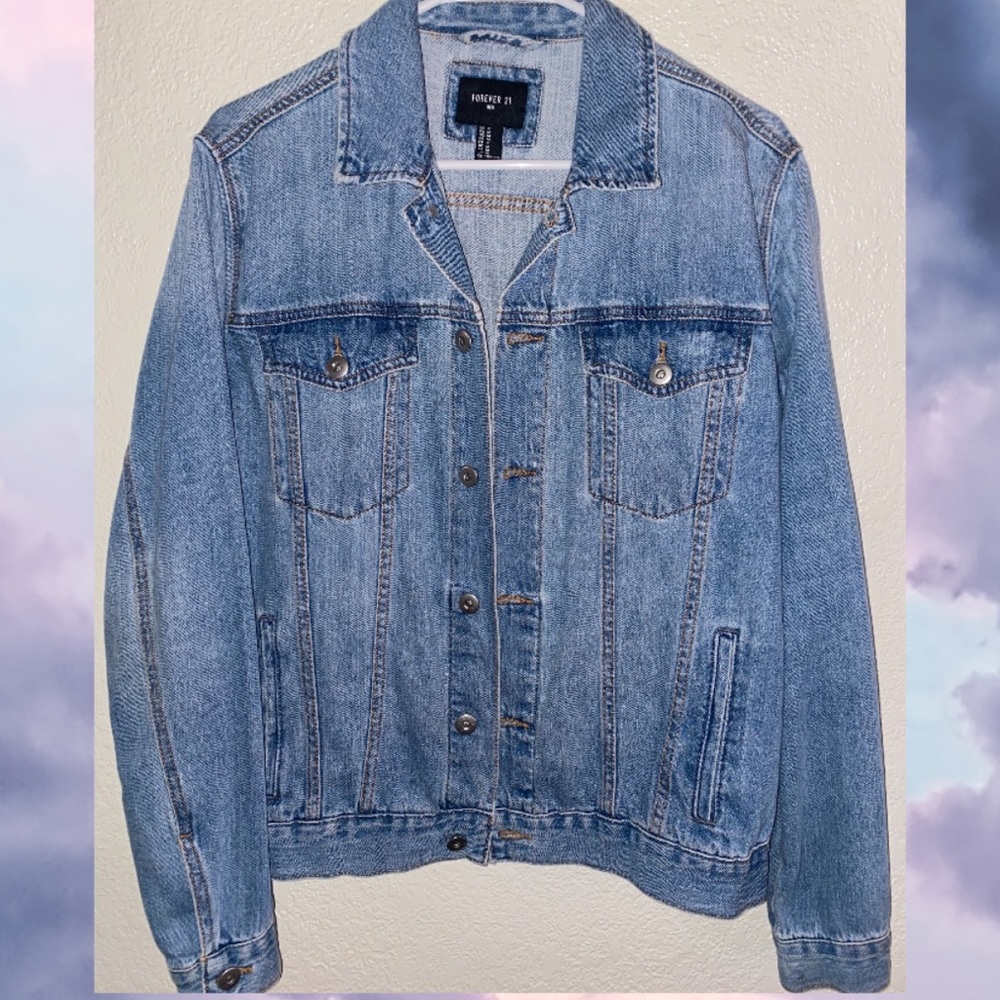 Forever 21 blue denim jacket size M in men